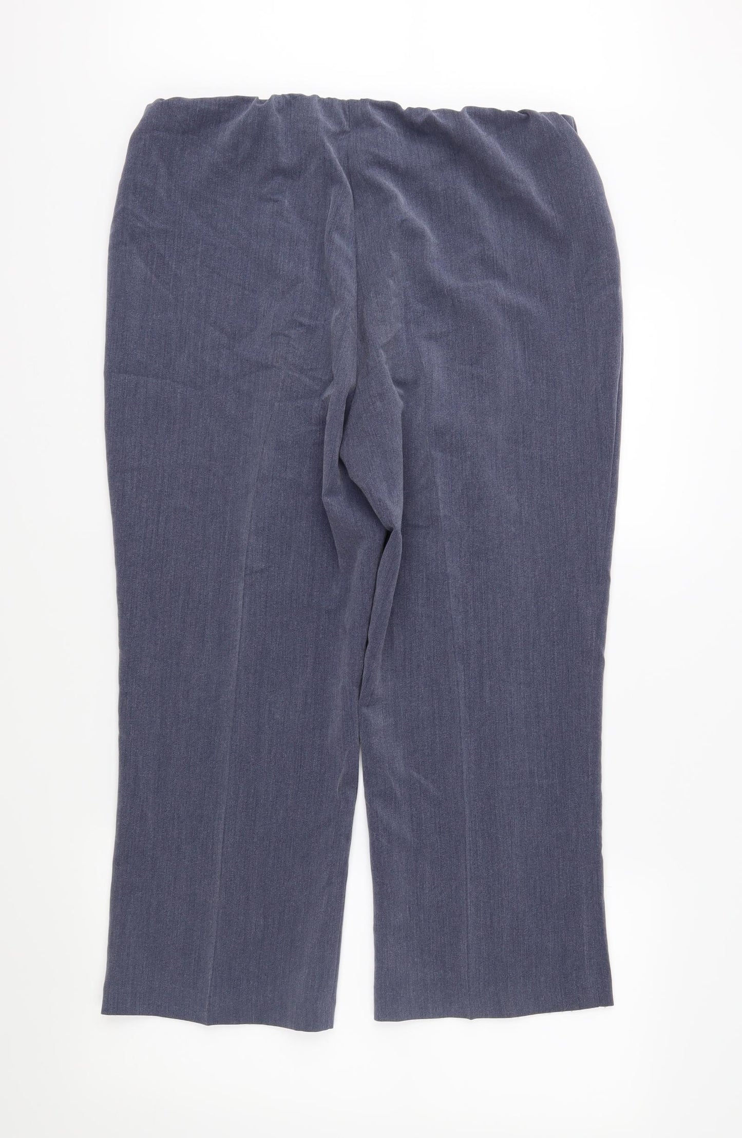 Classic Womens Blue   Cropped Trousers Size 16 L25 in