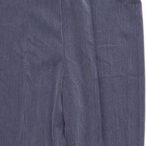 Classic Womens Blue   Cropped Trousers Size 16 L25 in