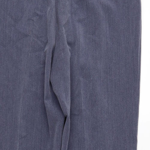 Classic Womens Blue   Cropped Trousers Size 16 L25 in
