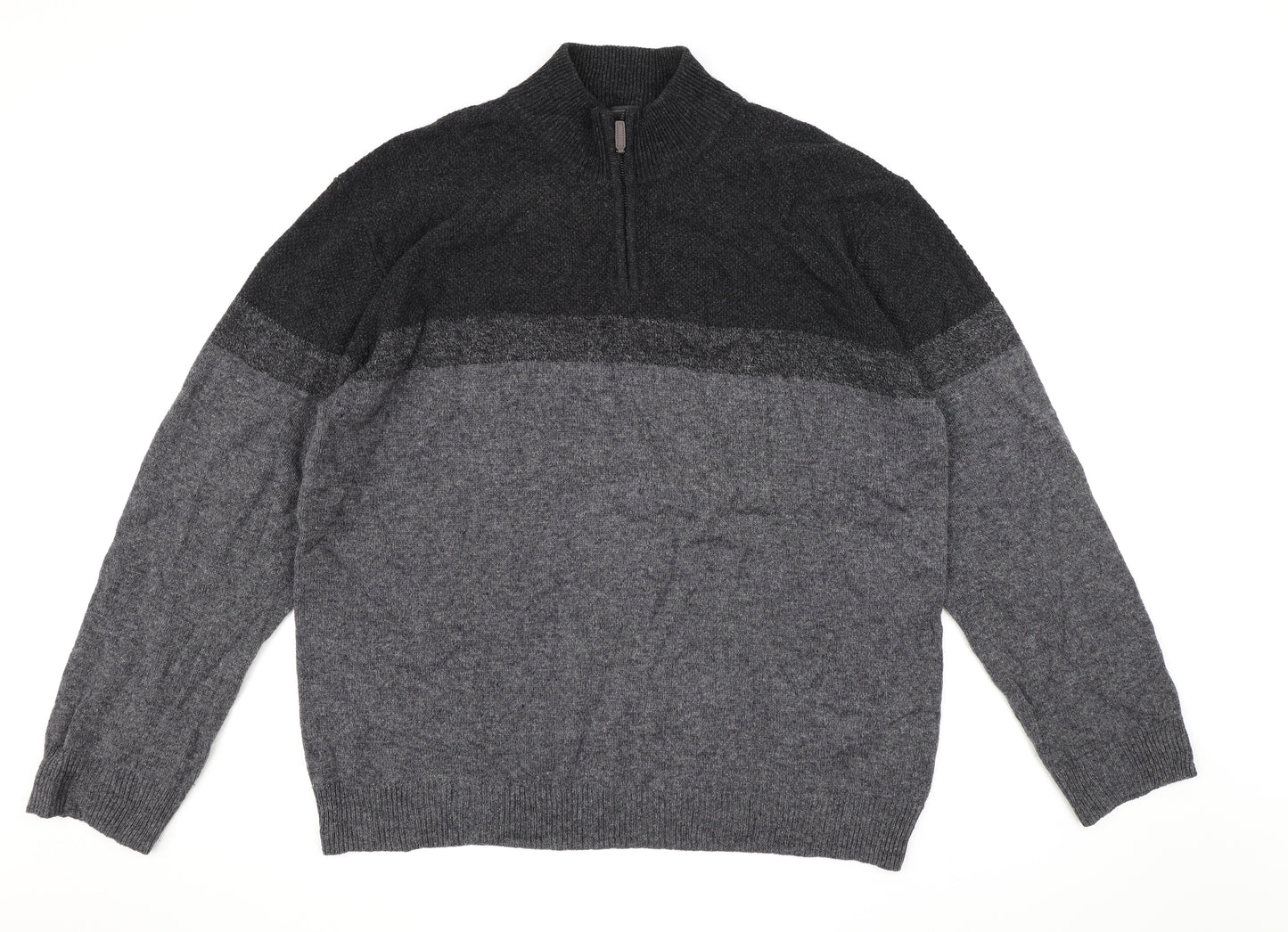 Marks and Spencer Mens Grey  Knit Pullover Jumper Size XL