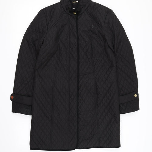 Country Casuals Womens Black   Overcoat Coat Size 10