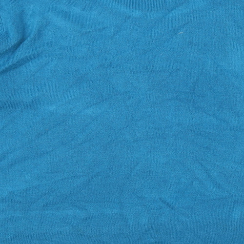 BM Womens Blue  Knit Pullover Jumper Size L