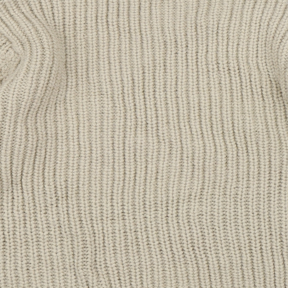 Zara Womens Beige  Knit Pullover Jumper Size L