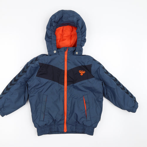 Hummel Boys Blue   Basic Coat Coat Size 4 Years
