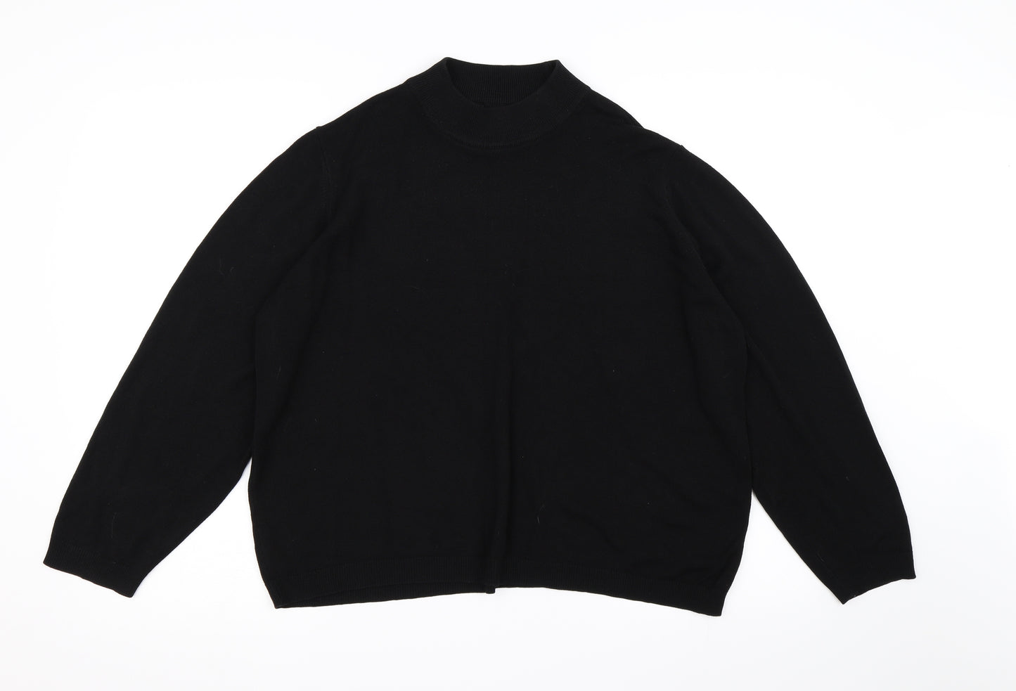 Marks and Spencer Womens Black  Knit Pullover Jumper Size 22