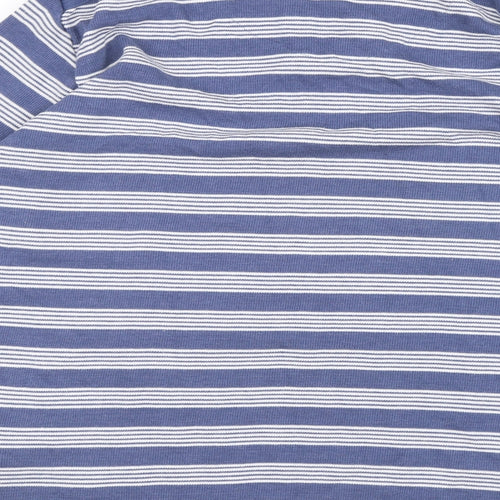 BHS Mens Blue Striped Knit Pullover Jumper Size L