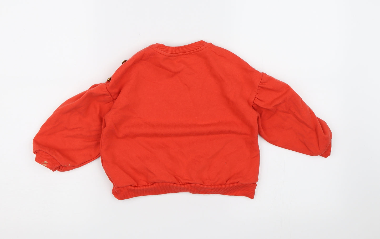 River Island Girls Red  Jersey Pullover Sweatshirt Size 3-4 Years