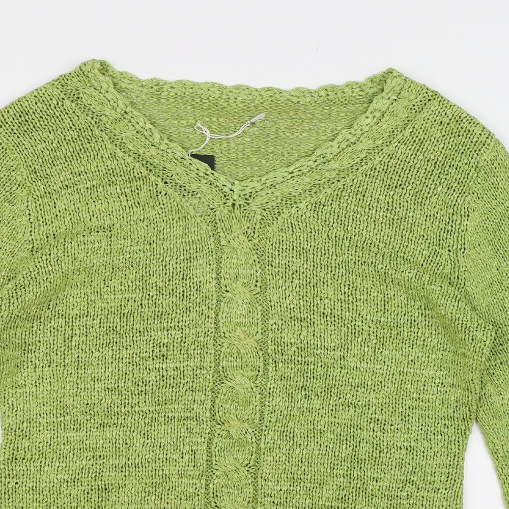 Preworn Womens Green  Knit Pullover Jumper Size S
