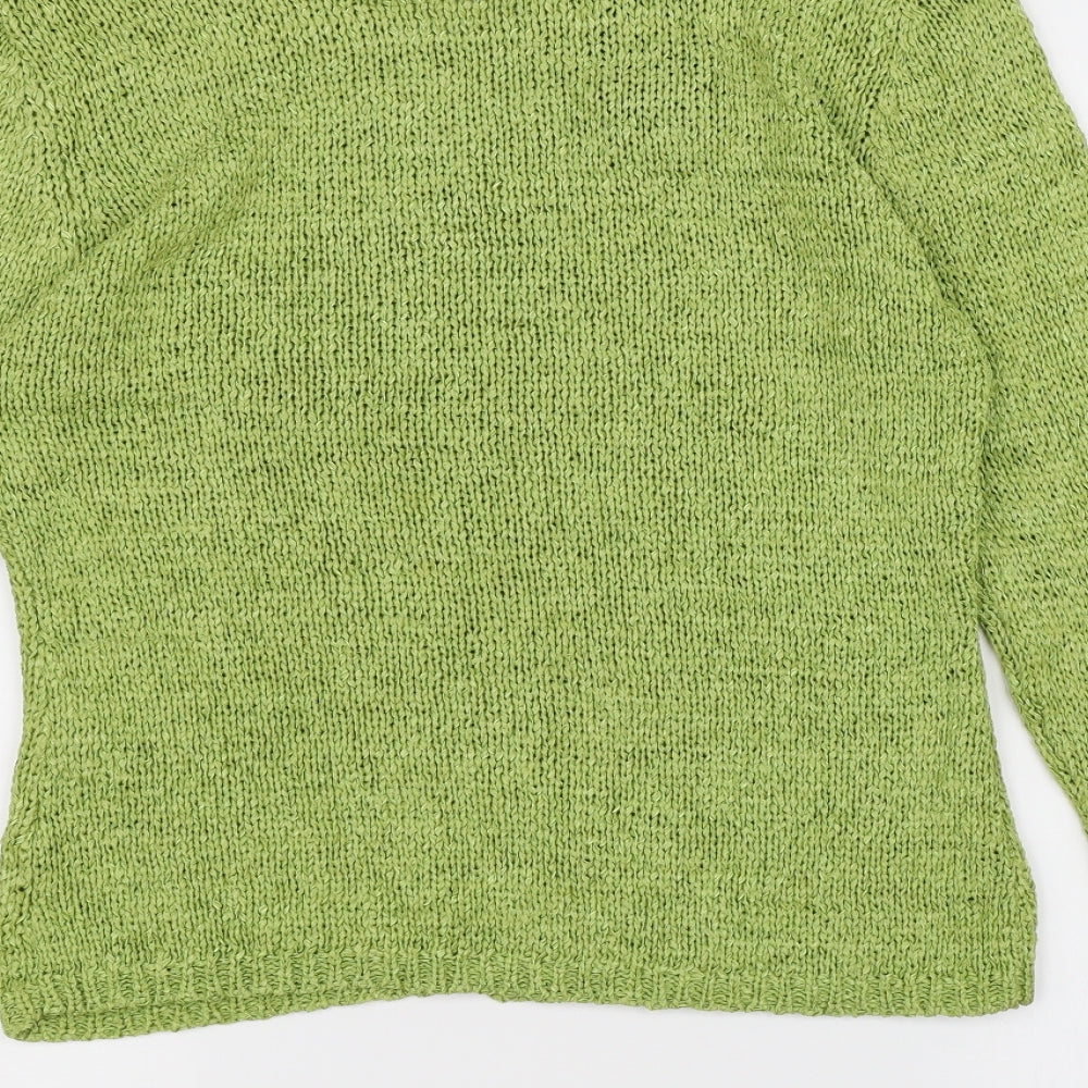 Preworn Womens Green  Knit Pullover Jumper Size S