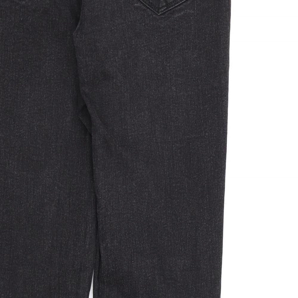 George Womens Black  Denim Skinny Jeans Size 12 L28 in