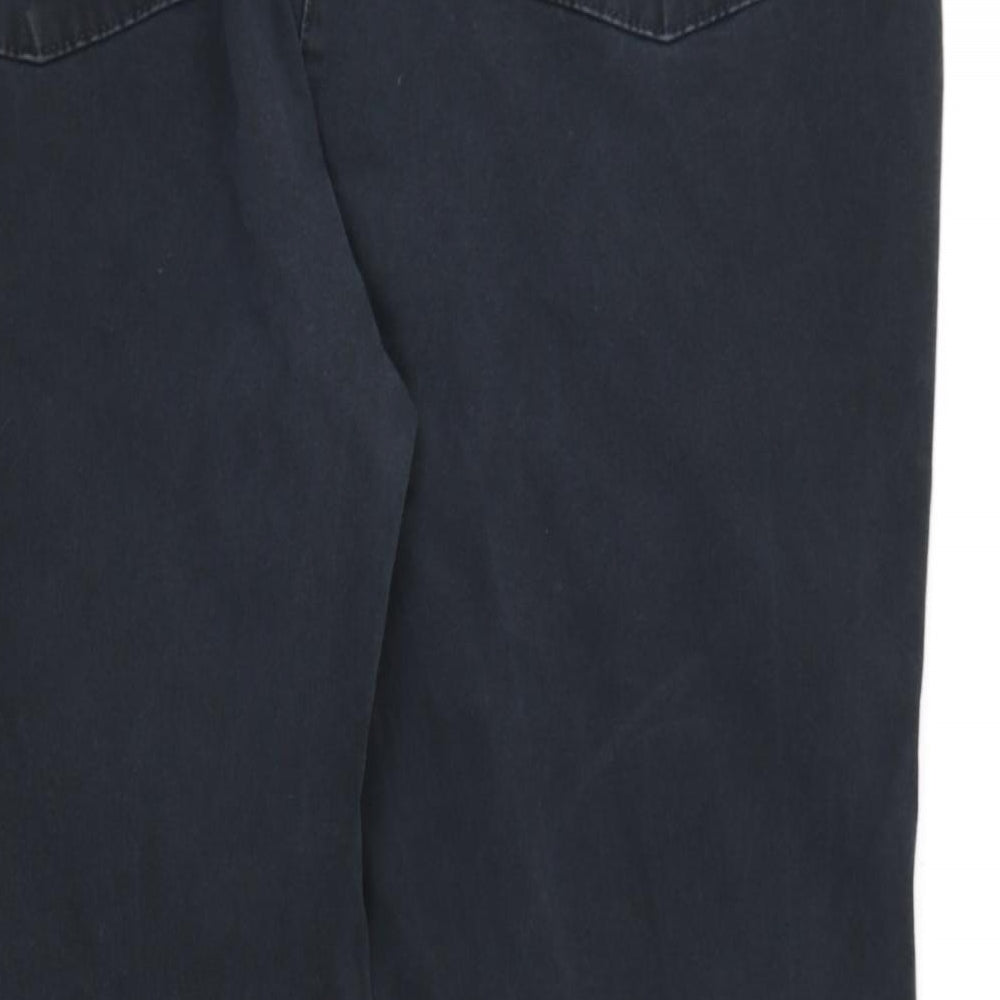 Marks and Spencer Womens Black  Denim Straight Jeans Size 18 L26 in