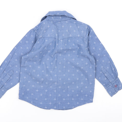 Charlie & Me Boys Blue  Denim Basic Button-Up Size 3 Years