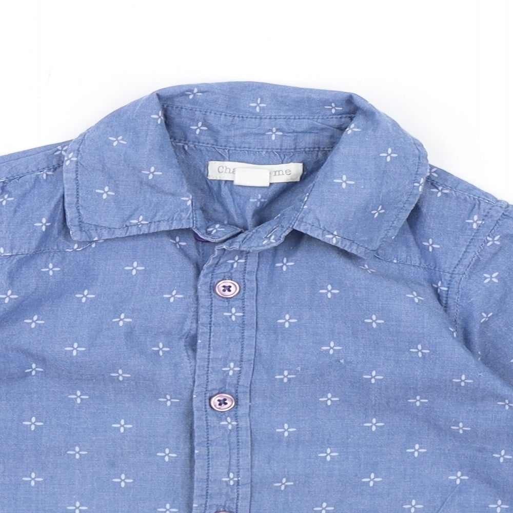 Charlie & Me Boys Blue  Denim Basic Button-Up Size 3 Years