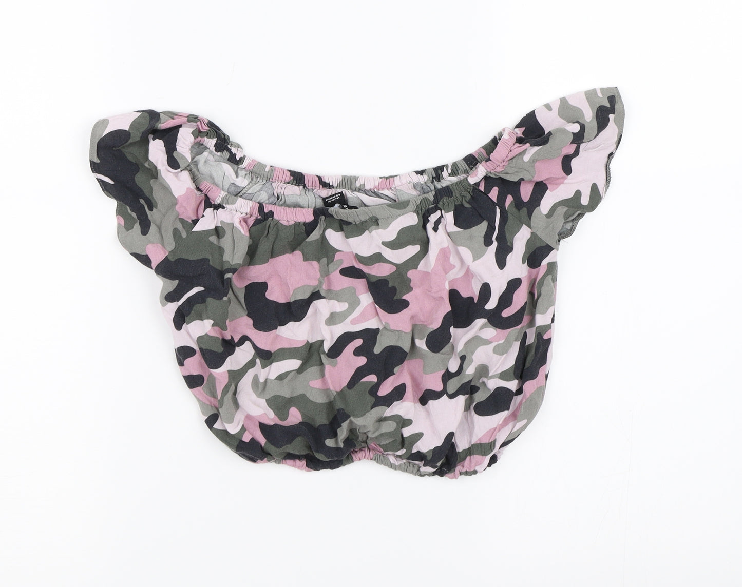 New Look Girls Multicoloured Camouflage  Cropped Tank Size 12 Years