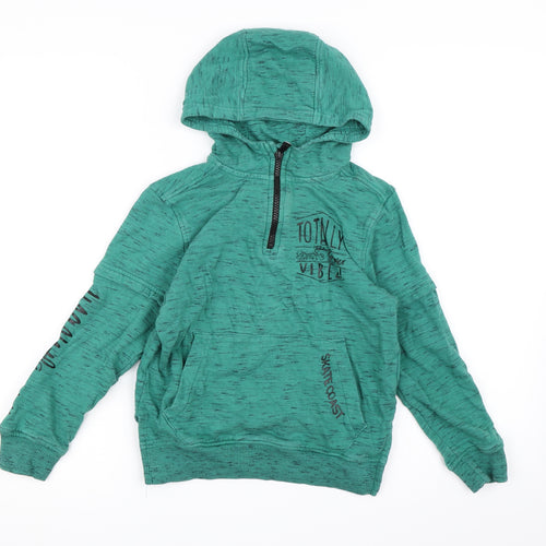 George Boys Green  Jersey Pullover Hoodie Size 8-9 Years
