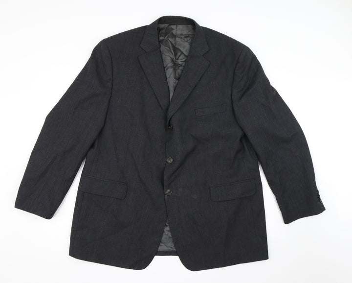 Marks and Spencer Mens Grey Rayon Jacket Suit Jacket Size 46