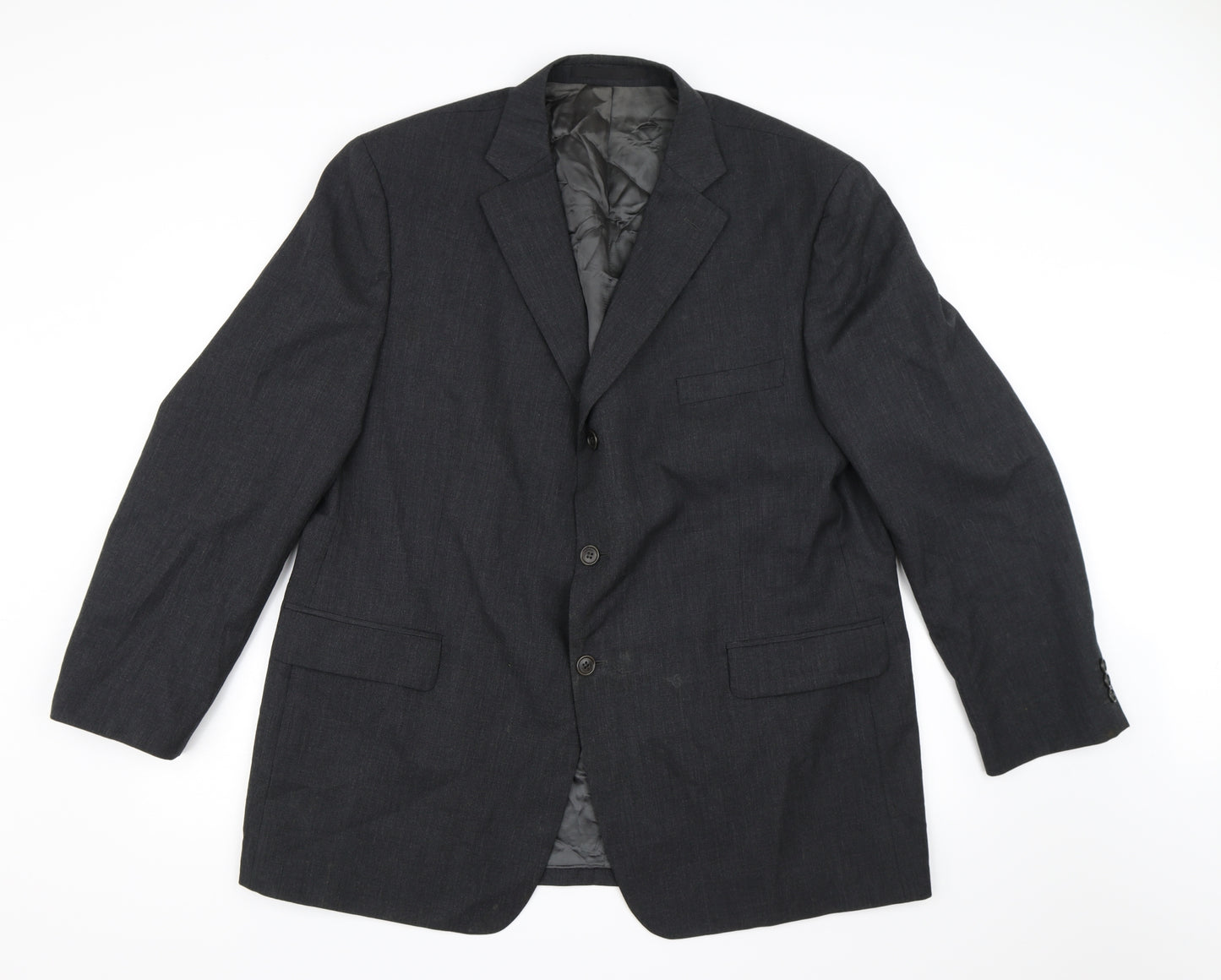 Marks and Spencer Mens Grey  Rayon Jacket Suit Jacket Size 46