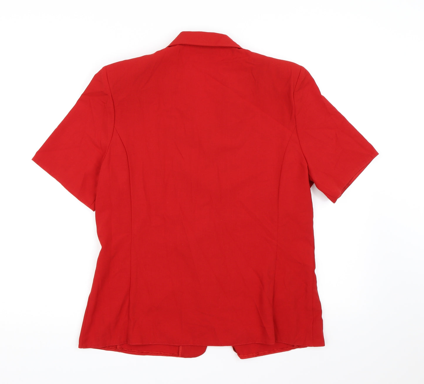 Antonia  Womens Red   Basic Blouse Size 14
