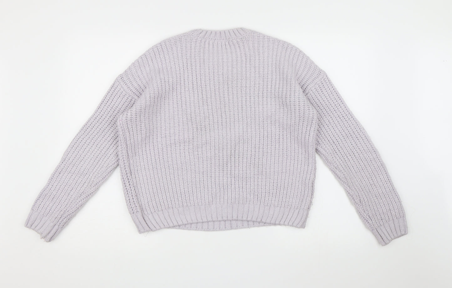 TU Womens Purple  Knit Pullover Jumper Size 12