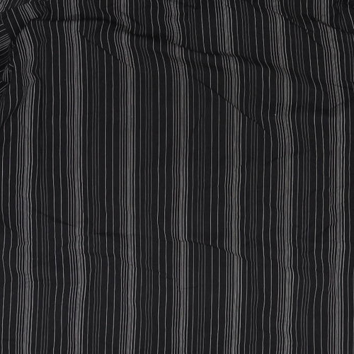 NEXT Mens Black Pinstripe   Dress Shirt Size 17