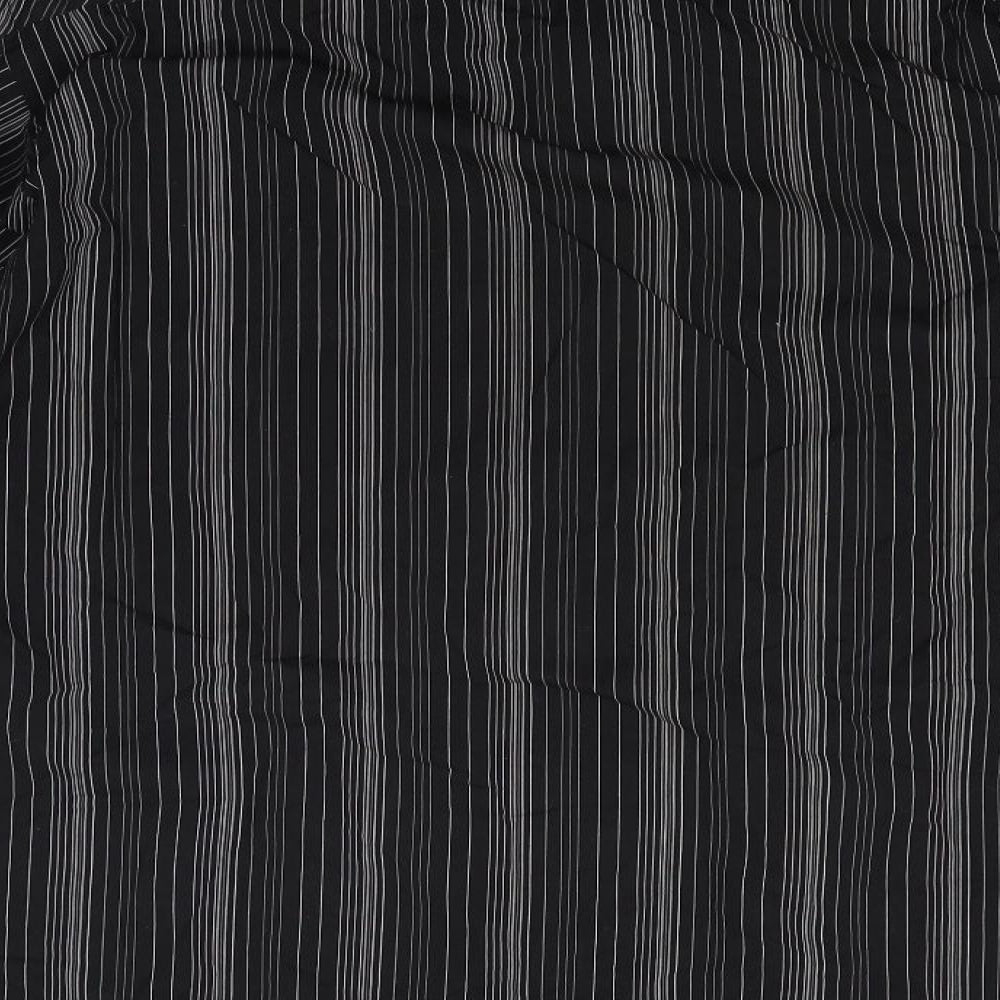 NEXT Mens Black Pinstripe   Dress Shirt Size 17