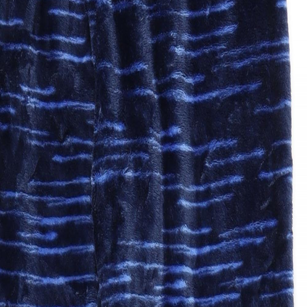 Lily & Dan Boys Blue Striped Fleece  Pyjama Pants Size 7-8 Years