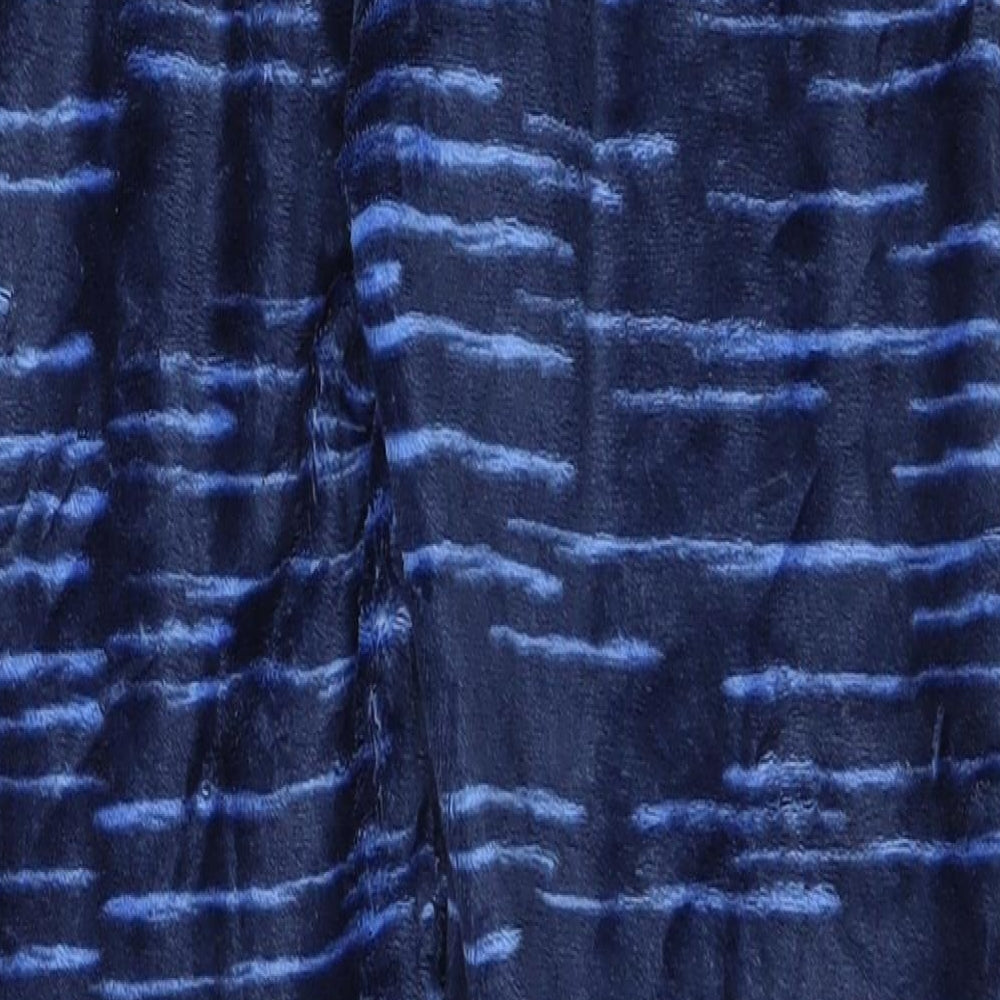 Lily & Dan Boys Blue Striped Fleece  Pyjama Pants Size 7-8 Years