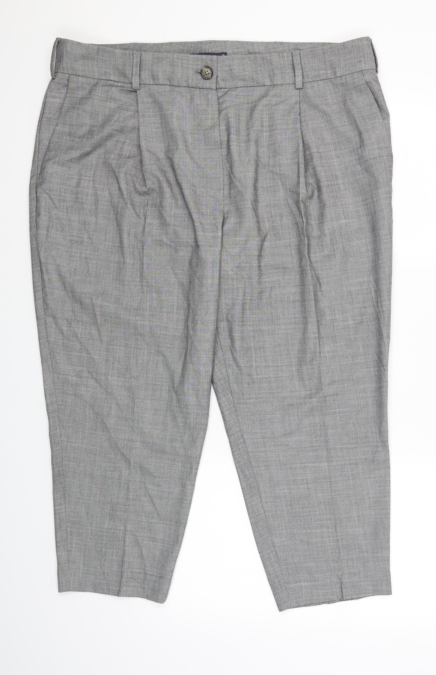 Marks and Spencer Womens Green   Trouser Suit Suit Trousers Size 18 L21 in - short