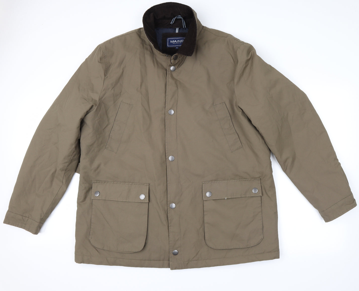 Maine New England Mens Green   Windbreaker Coat Size XL