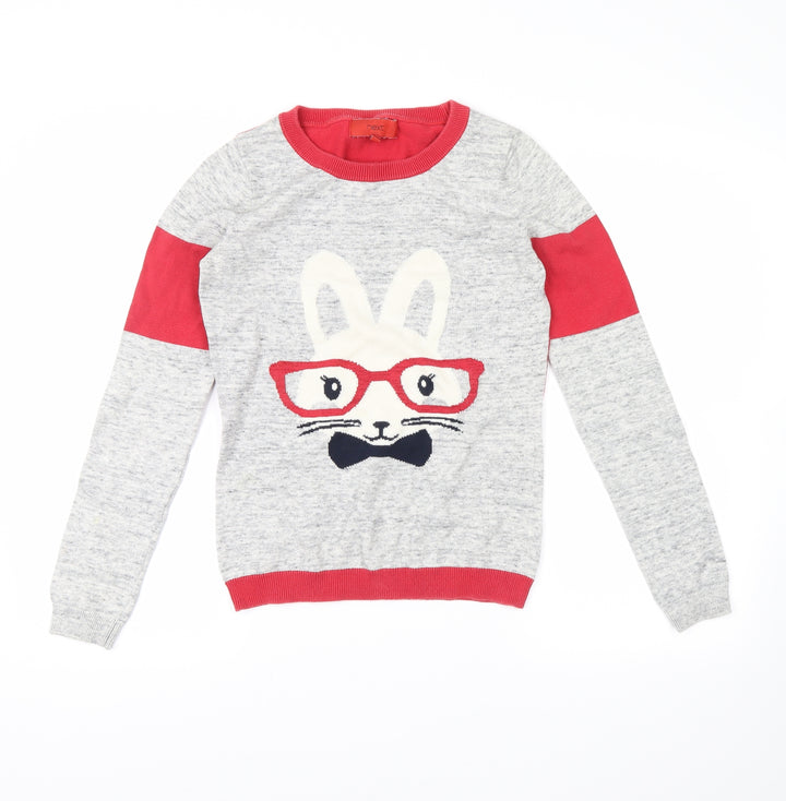 NEXT Womens Grey   Pullover Jumper Size 6  - rabbit
