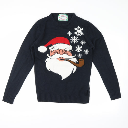 Cedar Wood State Mens Blue   Pullover Jumper Size XS  - santa