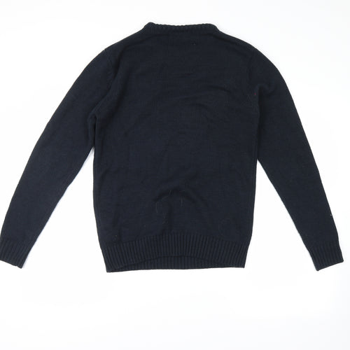 Cedar Wood State Mens Blue   Pullover Jumper Size XS  - santa