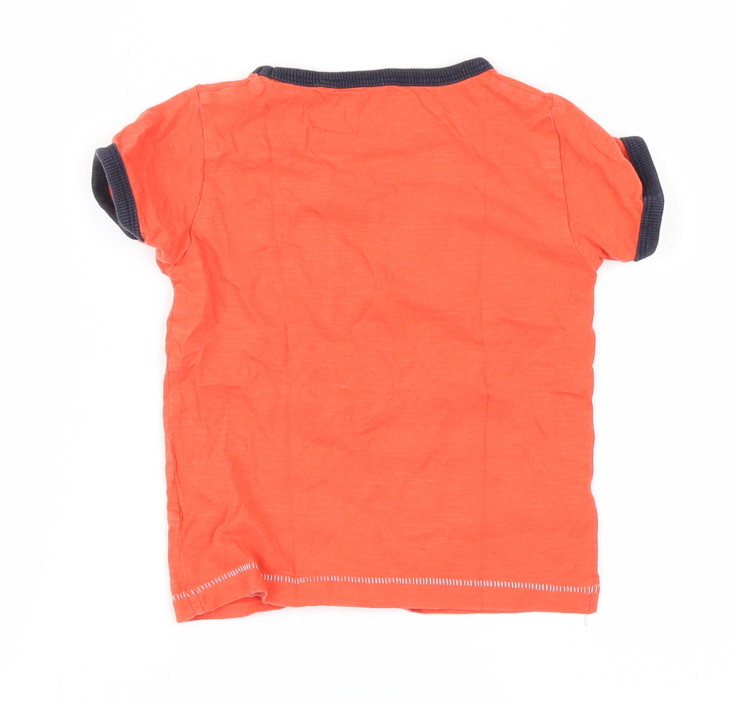 NEXT Boys Orange   Basic T-Shirt Size 12-18 Months  - im super cool