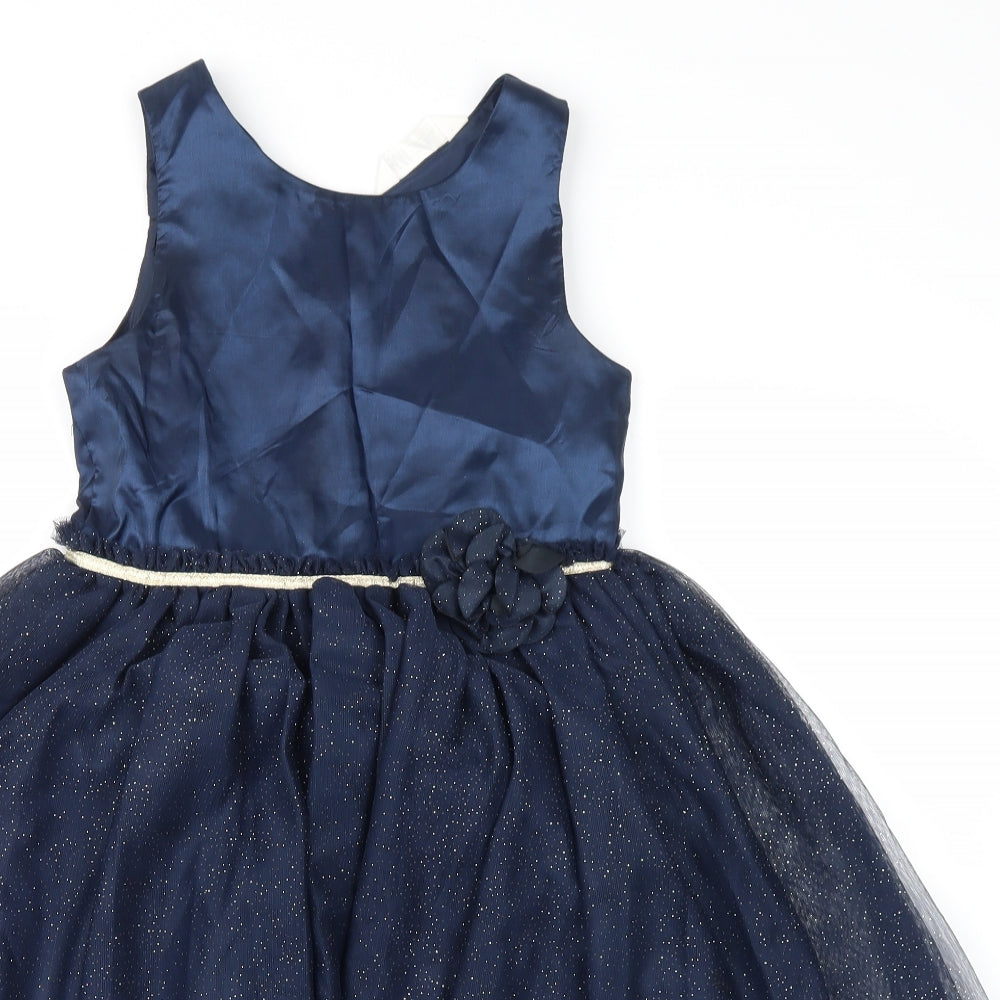 H&M Girls Blue   Ball Gown  Size 8-9 Years
