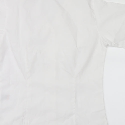 trutext Womens White   Basic Button-Up Size 4