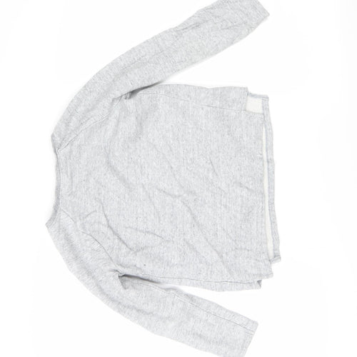 NEXT Girls Grey   Pullover Sweatshirt Size 9 Years  - butterfly