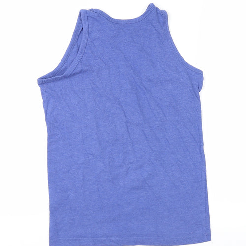 Primark Girls Blue   Basic Tank Size 10-11 Years  - national academ