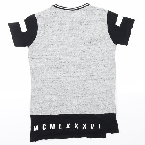 urban outlaws Boys Grey   Basic T-Shirt Size 11-12 Years  - eighty six