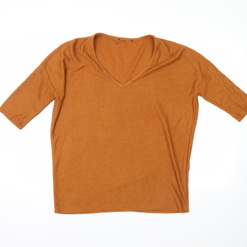 New Look Womens Orange   Pullover Jumper Size M