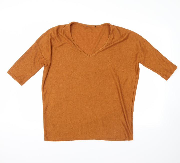 New Look Womens Orange   Pullover Jumper Size M