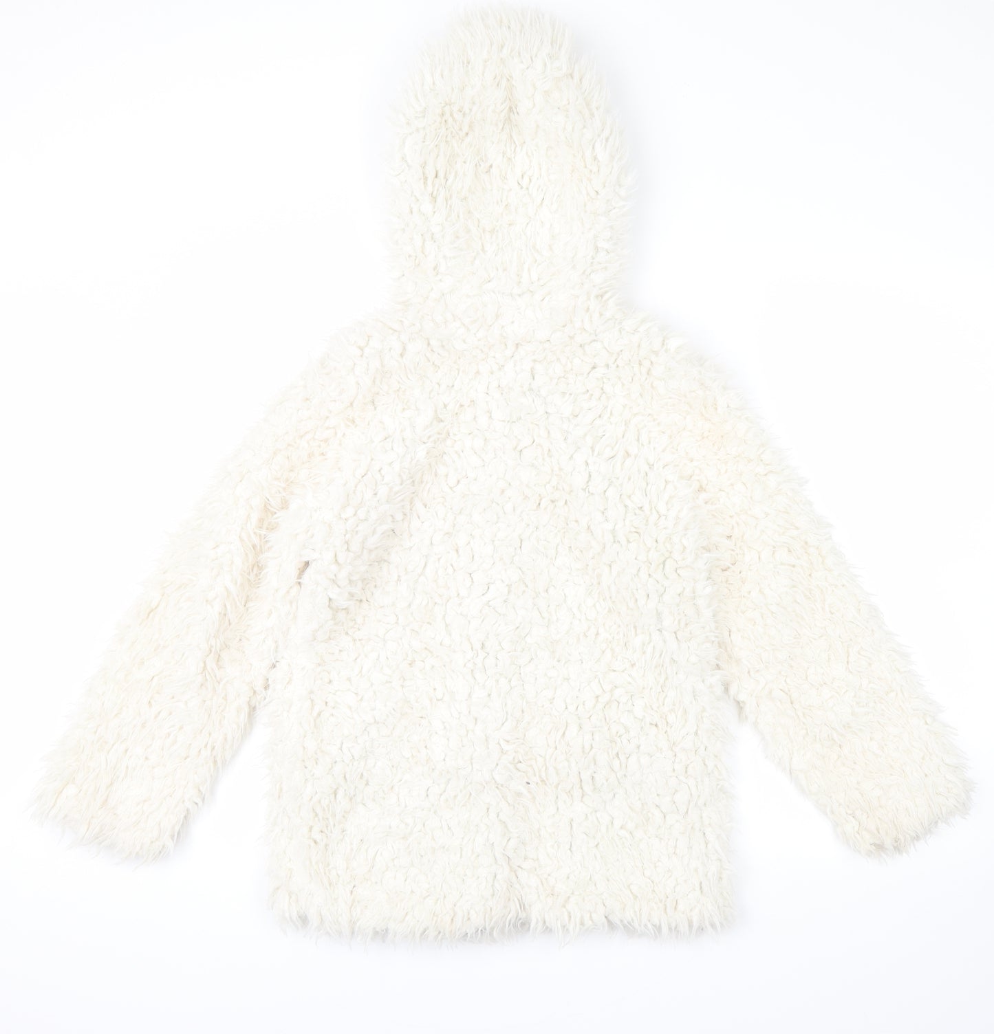 George Girls White   Cardigan Hoodie Size 9-10 Years