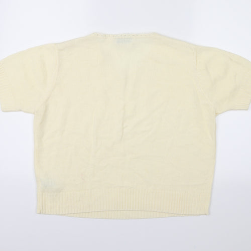 Jumper Womens Yellow   Pullover Jumper Size L