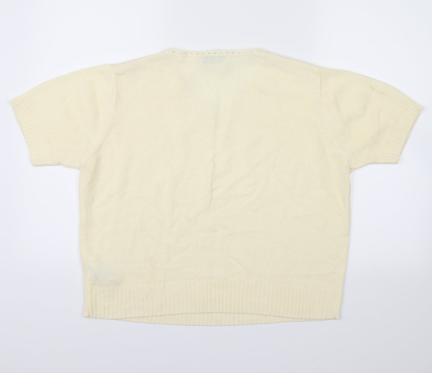 Jumper Womens Yellow   Pullover Jumper Size L