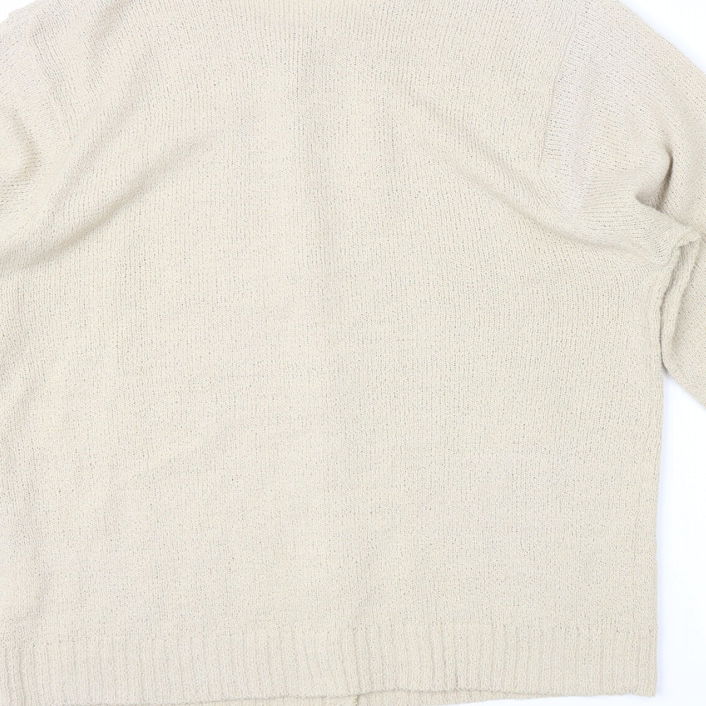 Beaumonde Womens Beige   Cardigan Jumper Size 10