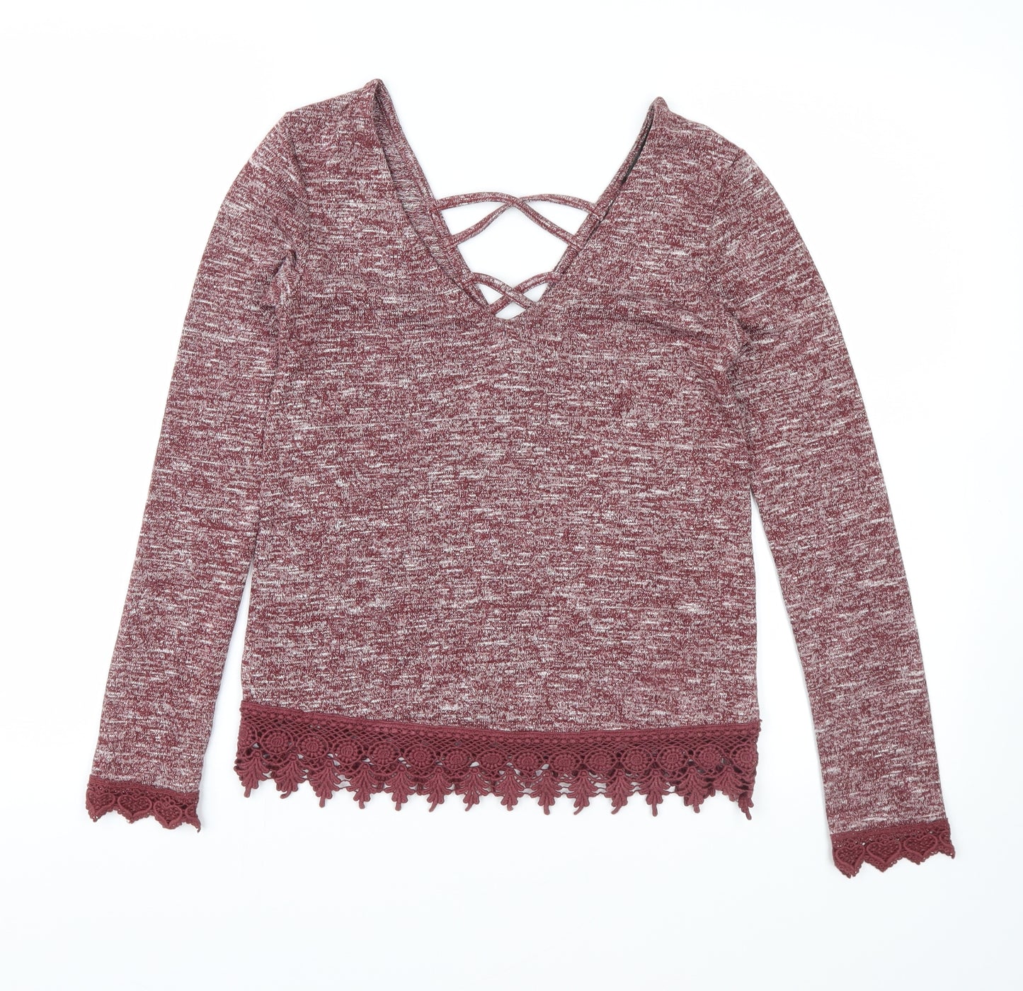 Miss Selfridge Womens Red   Pullover Jumper Size 4
