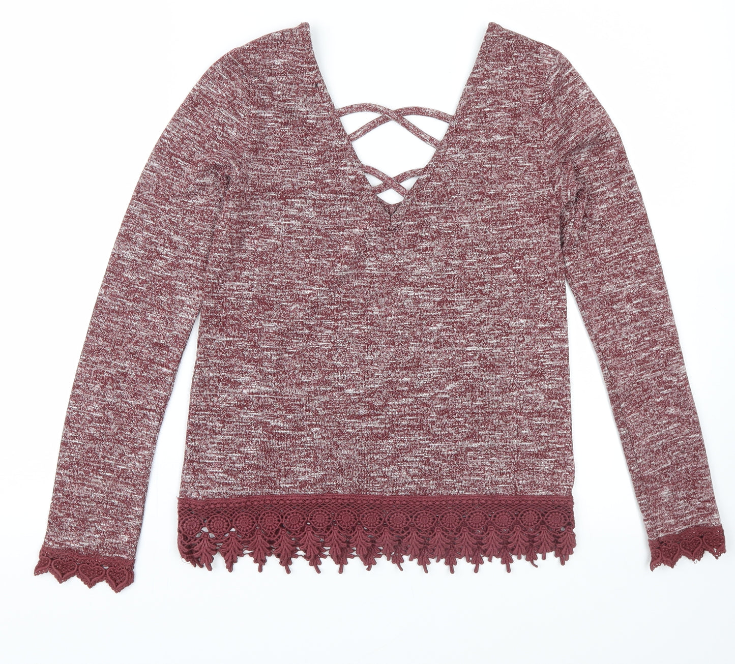 Miss Selfridge Womens Red   Pullover Jumper Size 4