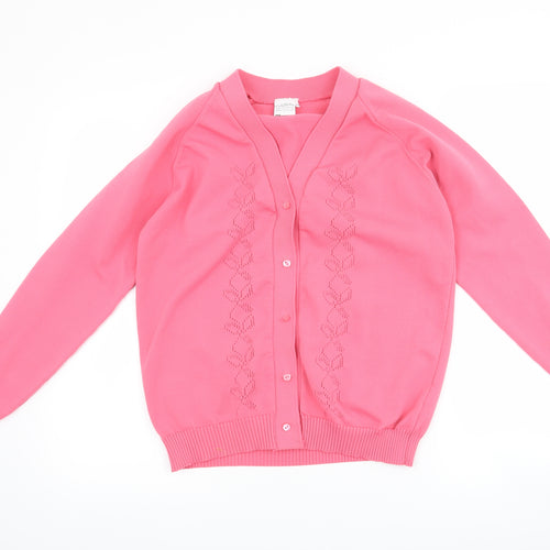 Celebrity Womens Orange   Cardigan Jumper Size M
