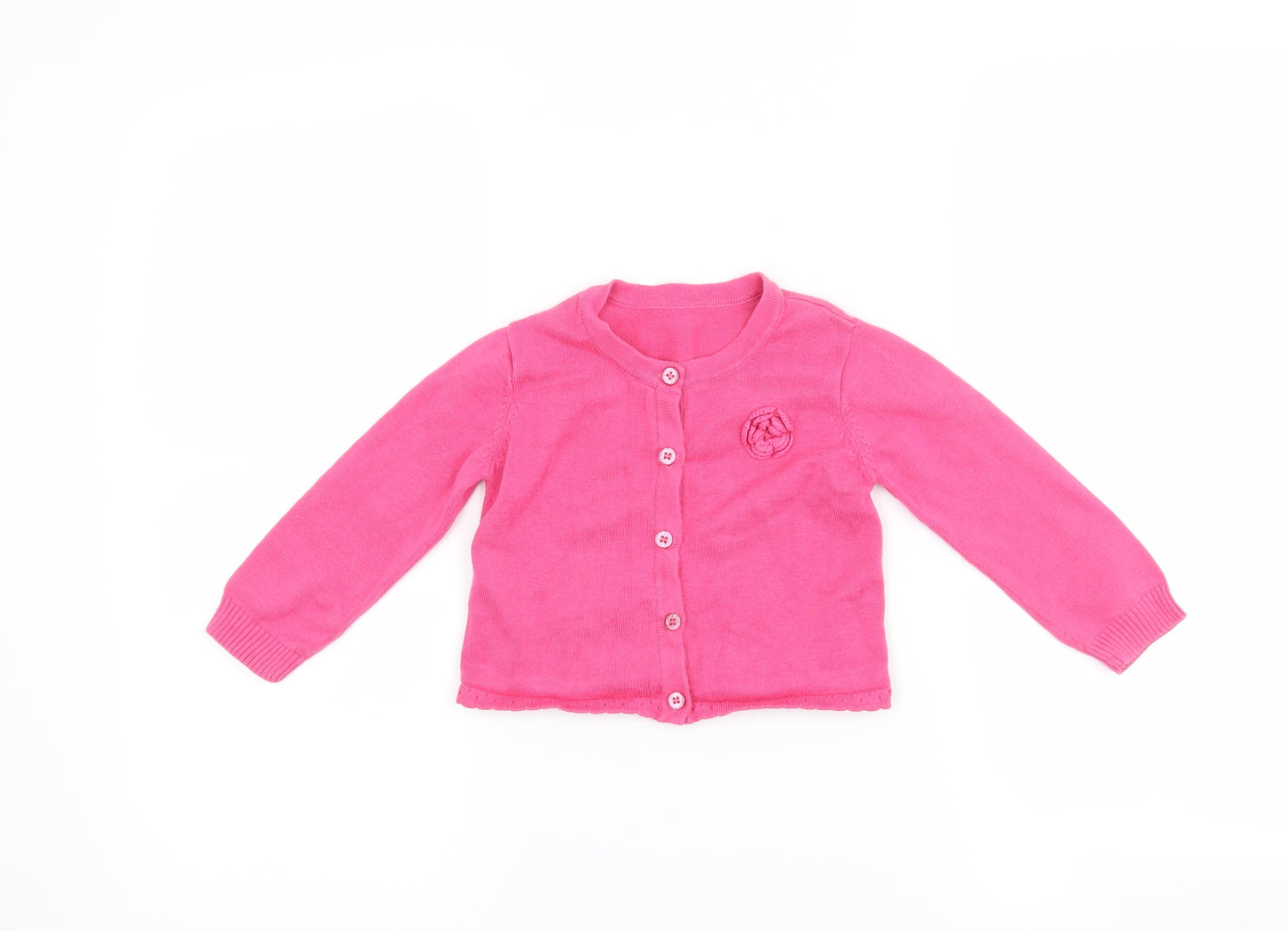 Nutmeg Girls Pink   Cardigan Jumper Size 18-24 Months