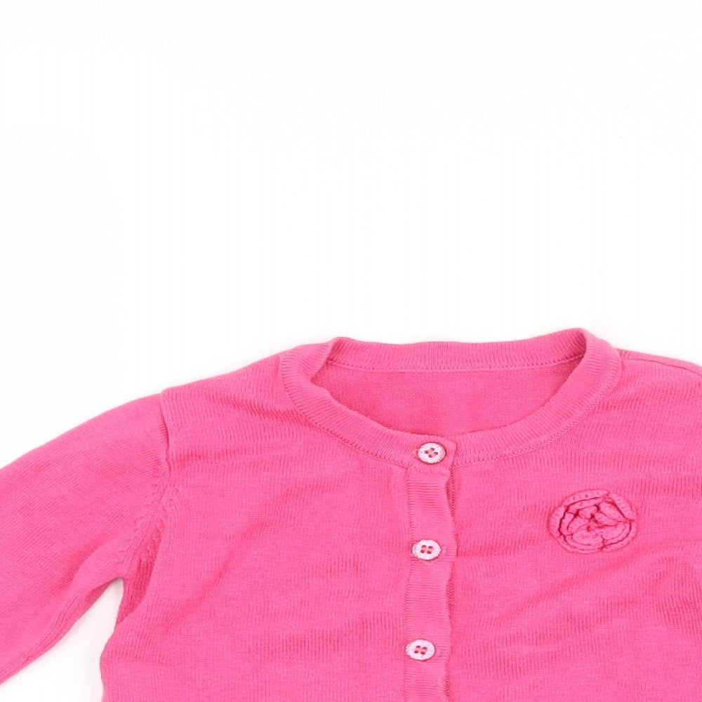 Nutmeg Girls Pink   Cardigan Jumper Size 18-24 Months