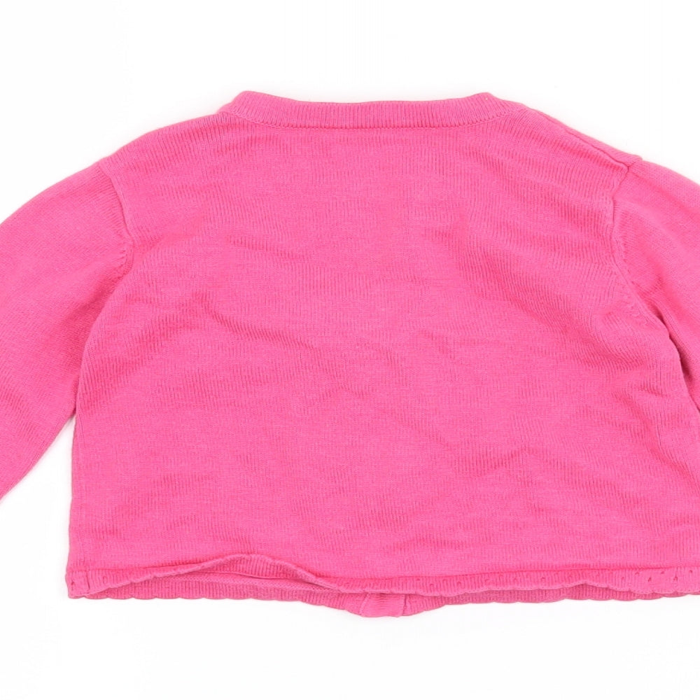 Nutmeg Girls Pink   Cardigan Jumper Size 18-24 Months